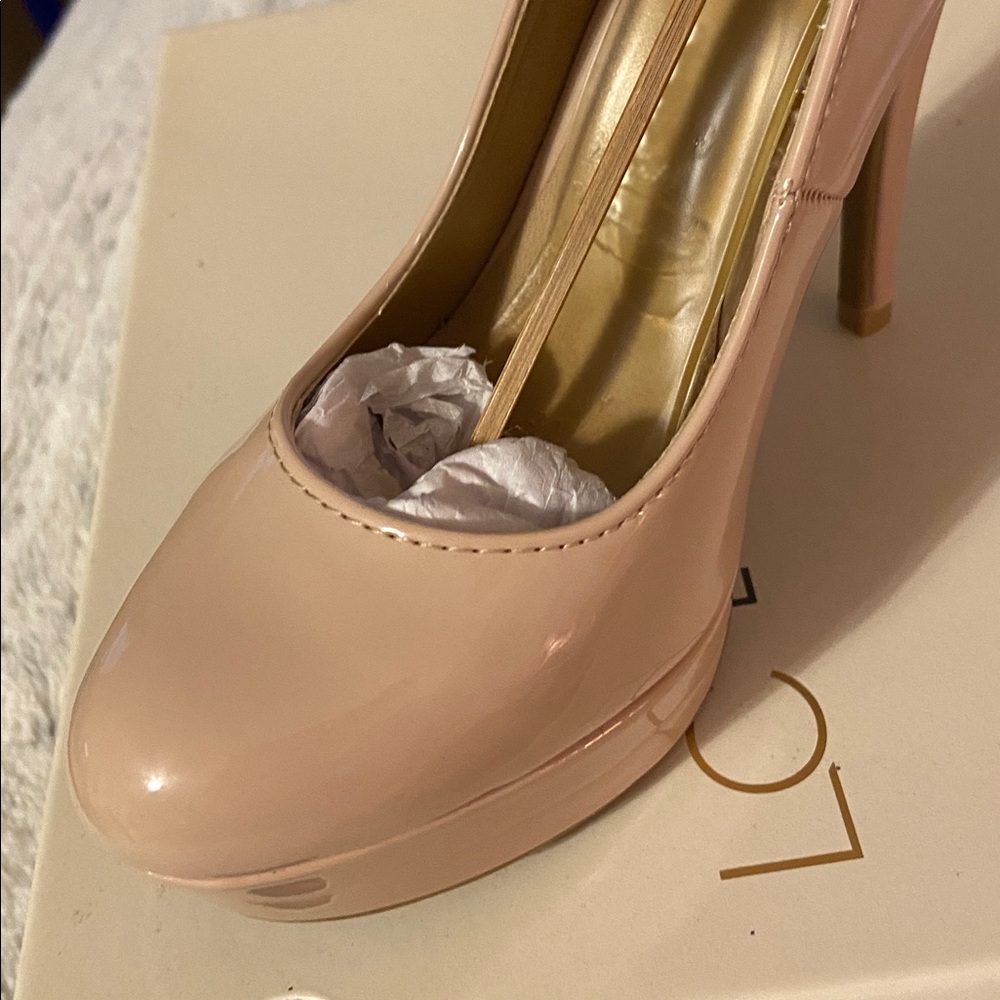Lauren Conrad Nude Platform Heels NWT - Picture 7 of 9